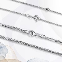 Łańcuszki srebrne rodowane, ze srebra, damskie i męskie łańcuszki | Lisie Ogony